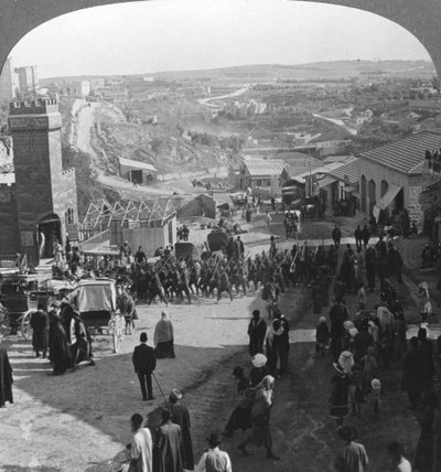 Capture de Jérusalem, Palestine, Première Guerre mondiale, vers 1917-1918 - Realistic Travels Publishers