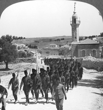 Soldats turcs vaincus, Palestine, Première Guerre mondiale, vers 1917-1918 - Realistic Travels Publishers