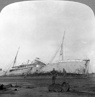 Croiseur allemand coulé au large de Dar es Salaam, Tanzanie, Première Guerre mondiale, 1914-1918 - Realistic Travels Publishers