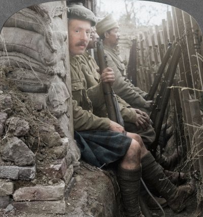 Soldats indiens dans les tranchées, Première Guerre mondiale, 1914-1918 - Realistic Travels Publishers