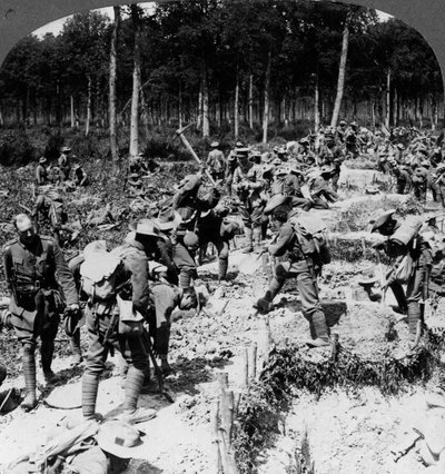 Soldats creusant des tranchées, Première Guerre mondiale, 1914-1918 - Realistic Travels Publishers
