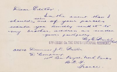 Lettre à l