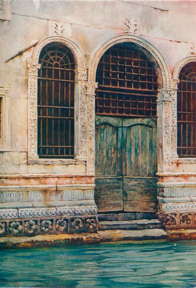 Une porte de la Renaissance, Venise, vers 1903 - Reginald Barratt