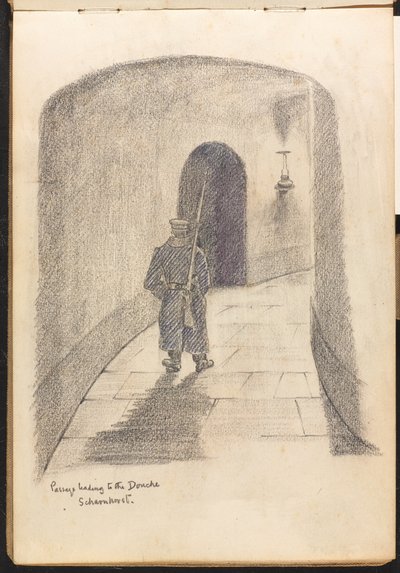 Passage menant à la douche Scharnhorst - Reginald Copleston Bond