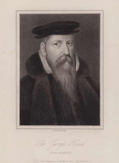 Sir George Bowes, soldat anglais (gravure) - Reginald Easton
