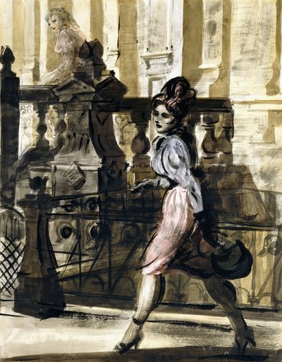 Promenade dans le centre-ville - Reginald Marsh