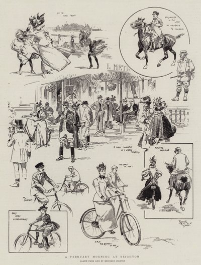 Un matin de février à Brighton (gravure) - Reginald Thomas Cleaver