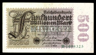Papiermark de la République de Weimar, époque de l
