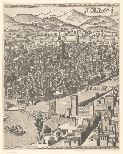Vue de Florence (partie centrale) - Reichsdruckerei
