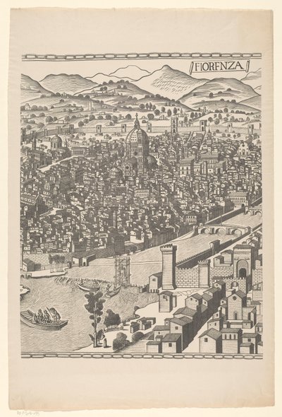 Vue de Florence (partie centrale) - Reichsdruckerei