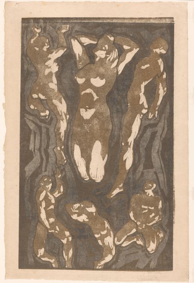 Composition avec six figures humaines - Reijer Stolk (signed by artist)