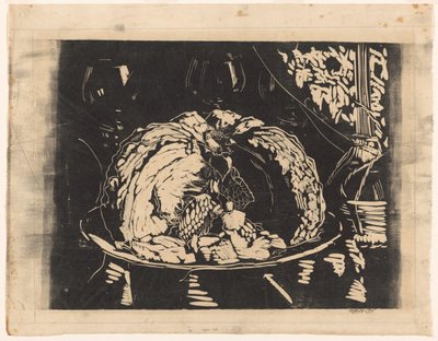 Nature morte avec plat - Reijer Stolk (signed by artist)
