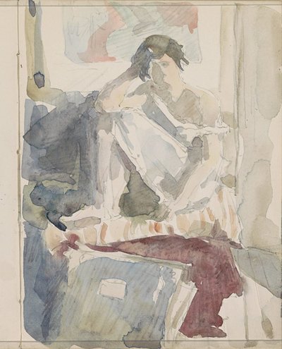 Femme assise dans un intérieur - Reijer Stolk