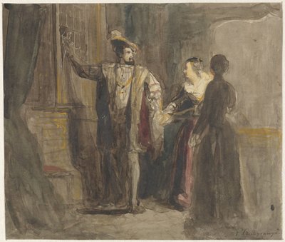 Scène de la vie du roi François Ier de France - Reinier Craeyvanger