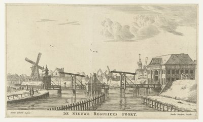 Vue de la Troisième Porte de Reguliers à Amsterdam (De nieuwe Reguliers Poort) (Stadspoorten van Amsterdam) (Nieuwe en eygentlycke afbeeldinghe der stadts-poorten van Amsterdam in 