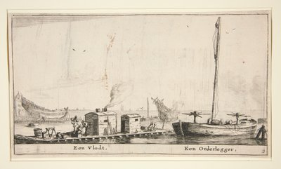 Deux bateaux (Een Vlodt, Een Onderlegger) - Reinier Nooms