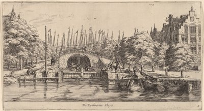 La Sluys des Eenhoorns - Reinier Nooms, called Zeeman