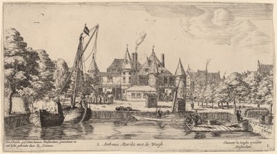 Nieuwmarkt avec St. Anthoniswaag - Reinier Nooms, called Zeeman