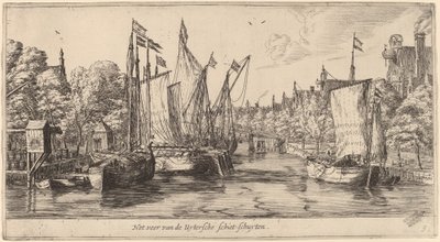 Le Ferry pour Utrecht (Het veer van der Uytersche schiet-schuyten) - Reinier Nooms, called Zeeman