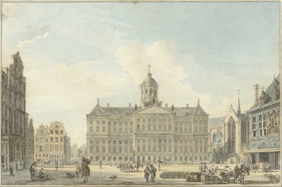 Amsterdam, la place du Dam avec l