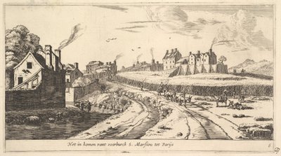 Entrée du faubourg de Saint-Marceau près de Paris, XVIIe siècle - Reinier Zeeman
