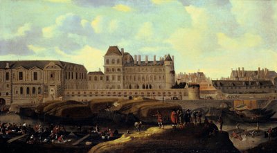 Louvre et Petit Bourbon vus de la Seine, Paris, XVIIe siècle - Reinier Zeeman