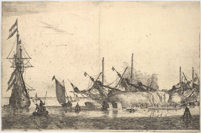 Navires carénés pour le calfatage de la coque - Reinier Zeeman