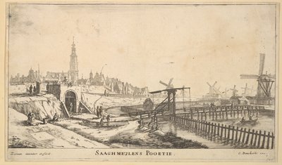 La porte de Zaagmolen, 17ème siècle - Reinier Zeeman