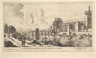 Vue du Louvre et des Tuileries, de Vues de Paris et des Environs, planche 1 - Reinier Zeeman