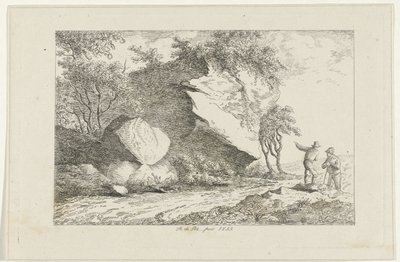 Paysage avec deux figures près d