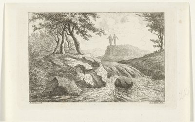 Paysage avec cascade - Reinierus Albertus Ludovicus baron van Isendoorn à Blois