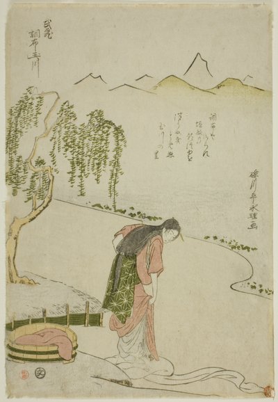 La rivière Chofu Jewel dans la province de Musashi (Musashi Chofu no Tamagawa), d
