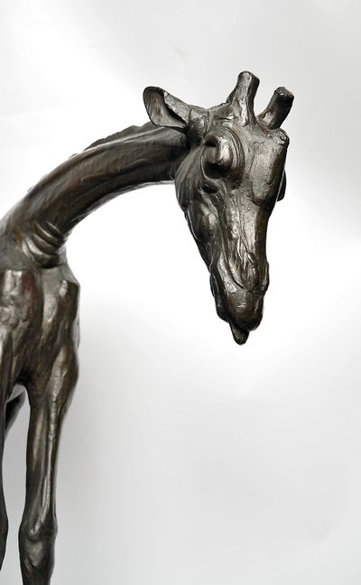 Grande girafe avec tête baissée, modelée 1909-10, coulée avant 1913 - Rembrandt Bugatti