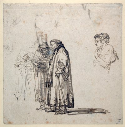 Un groupe de savants âgés et, séparément, le profil d