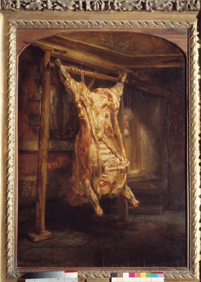 Le bœuf écorché - Rembrandt van Rijn