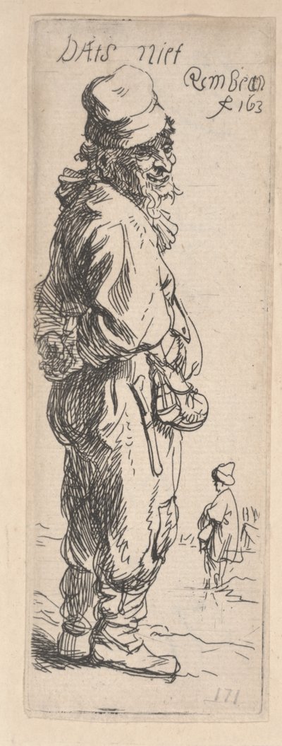 Mendiant répondant - Rembrandt van Rijn