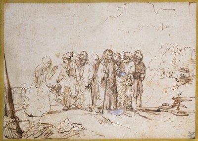 Le Christ et la femme cananéenne - Rembrandt van Rijn