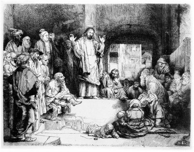 Christ prêchant, c.1652 - Rembrandt van Rijn