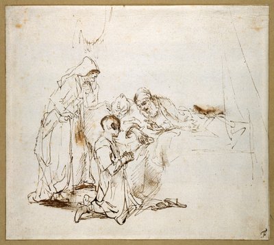 Isaac bénissant Jacob - Rembrandt Harmensz. van Rijn