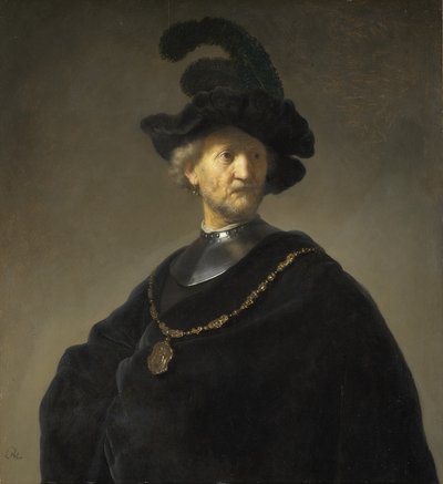 Vieil homme avec une chaîne en or - Rembrandt van Rijn