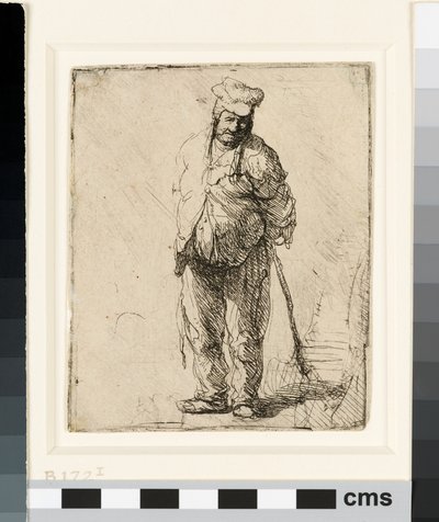 Paysant en haillons avec un bâton, vers 1630 - Rembrandt van Rijn