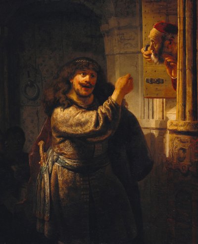 Samson menace son beau-père - Rembrandt van Rijn