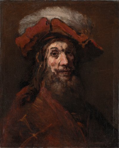 Esquisse pour Le Chevalier au faucon, connu sous le nom de "Le Croisé" - Rembrandt van Rijn