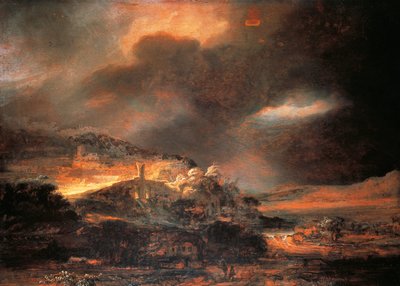 Paysage orageux, vers 1637/38 - Rembrandt Harmensz. van Rijn