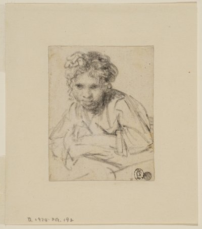 Étude pour le tableau "Une fille à une fenêtre", avant 1645 - Rembrandt van Rijn