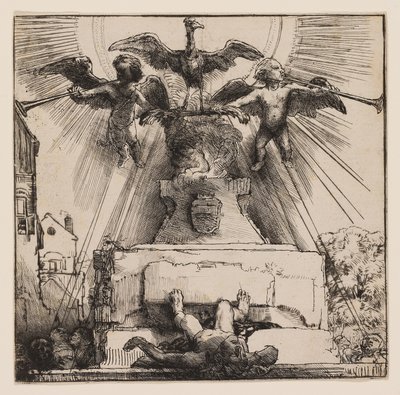 Le Phénix ou La Statue Renversée - Rembrandt Harmensz. van Rijn