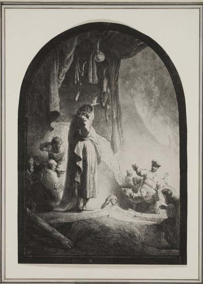 La résurrection de Lazare : La grande plaque, vers 1632 - Rembrandt van Rijn