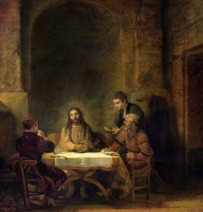 Le Souper à Emmaüs - Rembrandt van Rijn