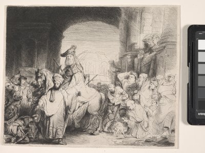 Le triomphe de Mardochée - Rembrandt Harmensz. van Rijn