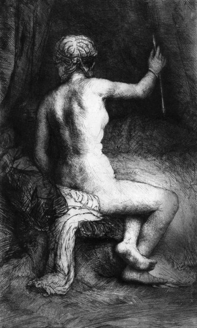 La femme à la flèche - Rembrandt van Rijn